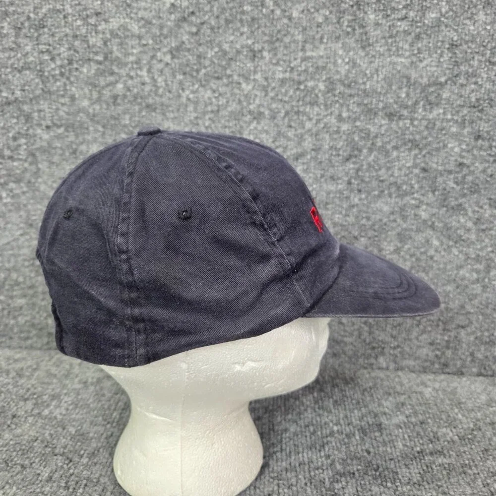 Rare Vintage POLO SPORT‎ Ralph Lauren Spell Out Hat Navy Blue Nylon YOUTH KIDS